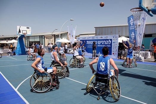 אירוע להרגיש נגישות בים וביבשה בנמל ת״א, צילום: גיא טייב